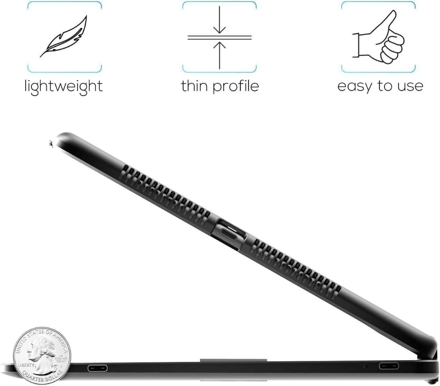 Typecase iPad 9th/8th/7th Gen Keyboard Case - Black - photo 4