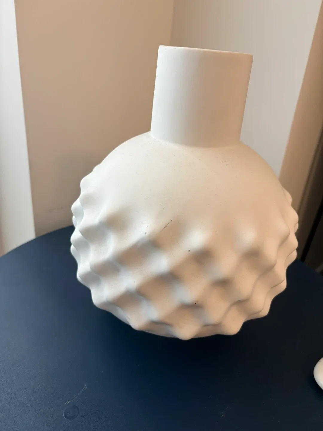 CB2 White Terracotta Vase thumbnail