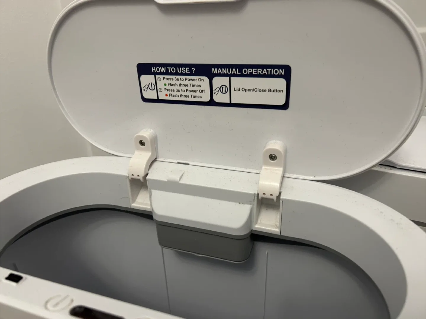 Set of Two Joybos Automatic Trash Can - White image indicator(3)