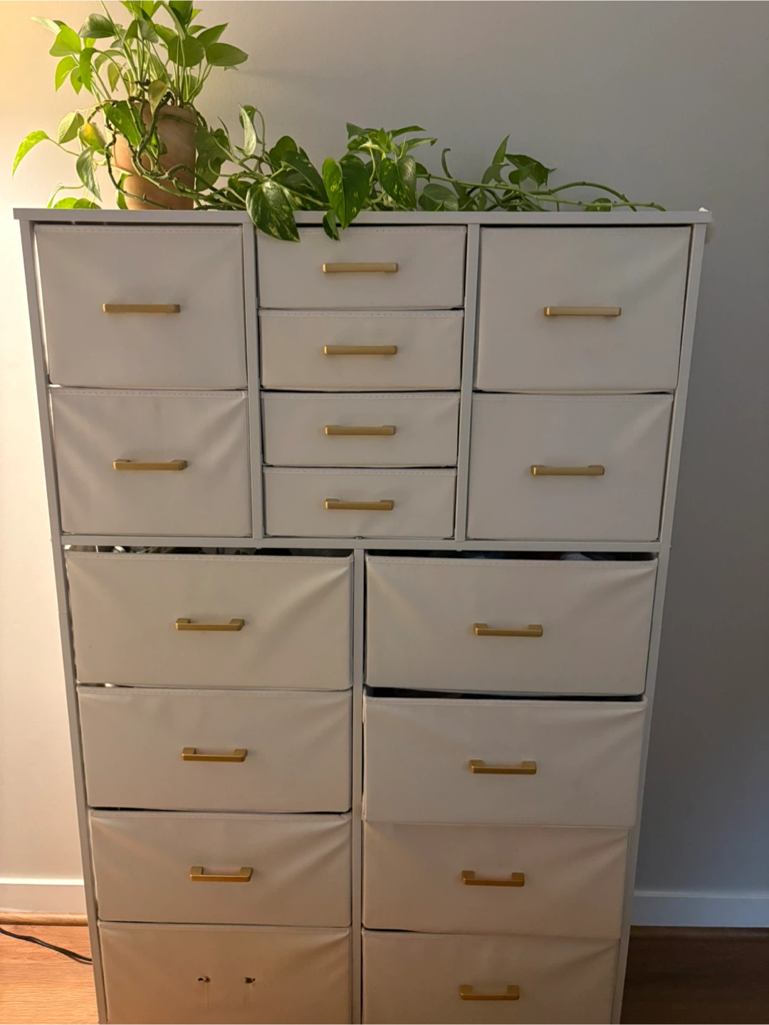 White 15 Drawer Storage Cabinet Under 5 ft - photo 2