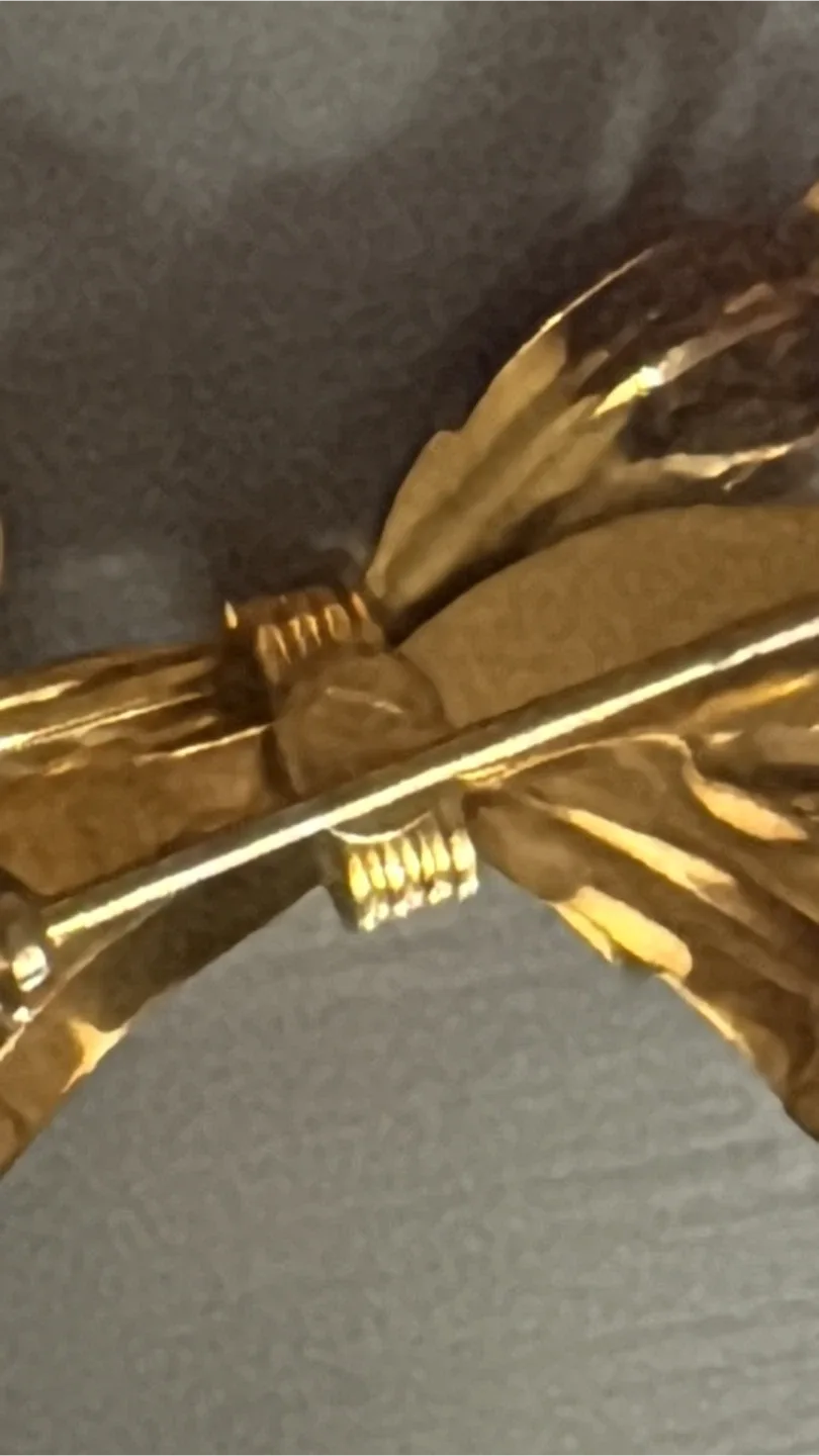 Vintage Gold filled Floral Brooch image indicator(3)