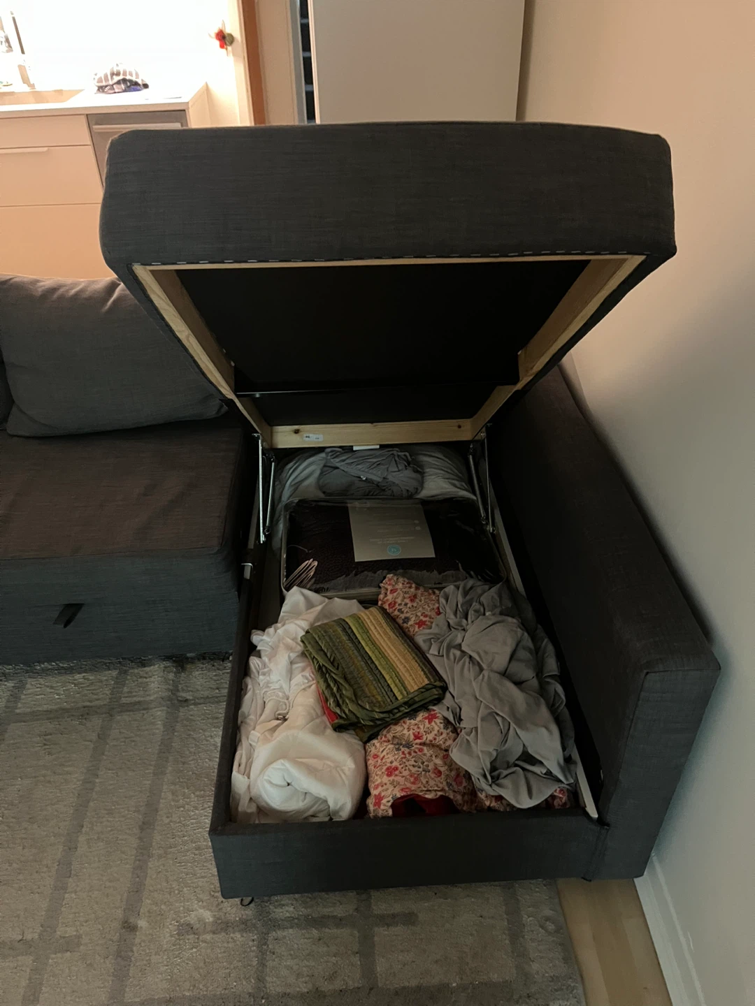 IKEA Kivik Sleeper Sectional Sofa - Dark Grey - photo 3