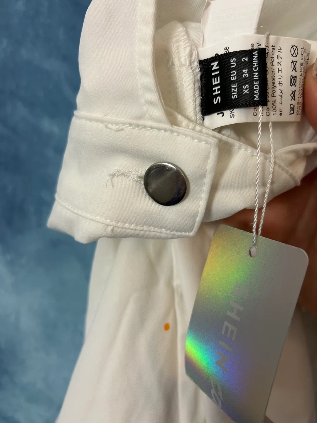 BNWT Shein White Overalls - Size XS image indicator(3)