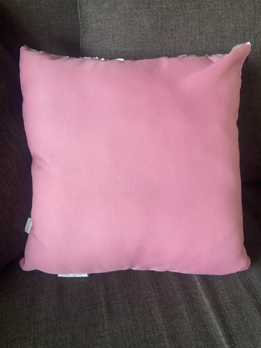 Bouclair Flip Sequin Pillow - Pink & Silver -Smile image indicator(7)