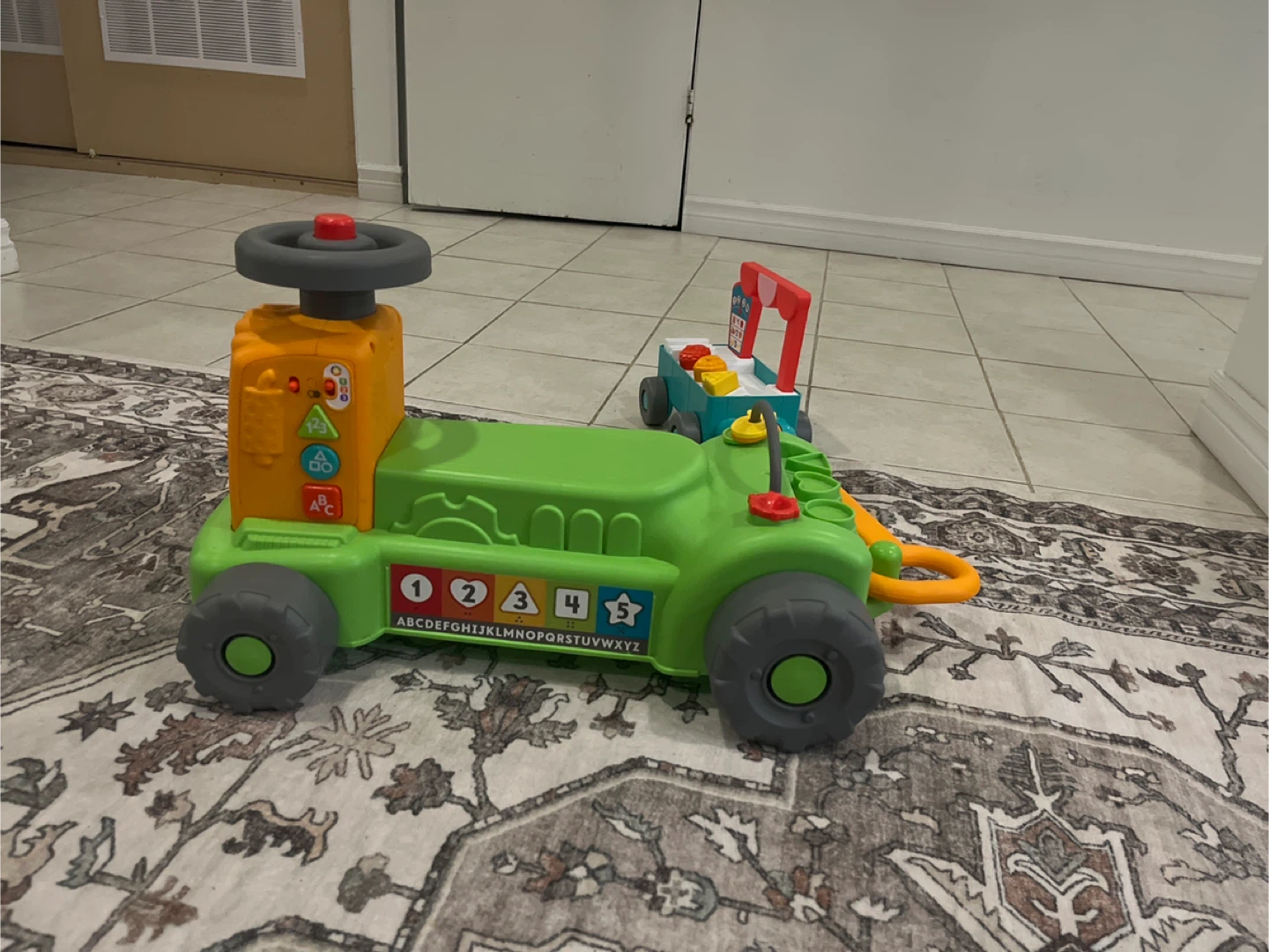 Fisher-Price Tractor Ride-On Toy with Wagon - photo 2