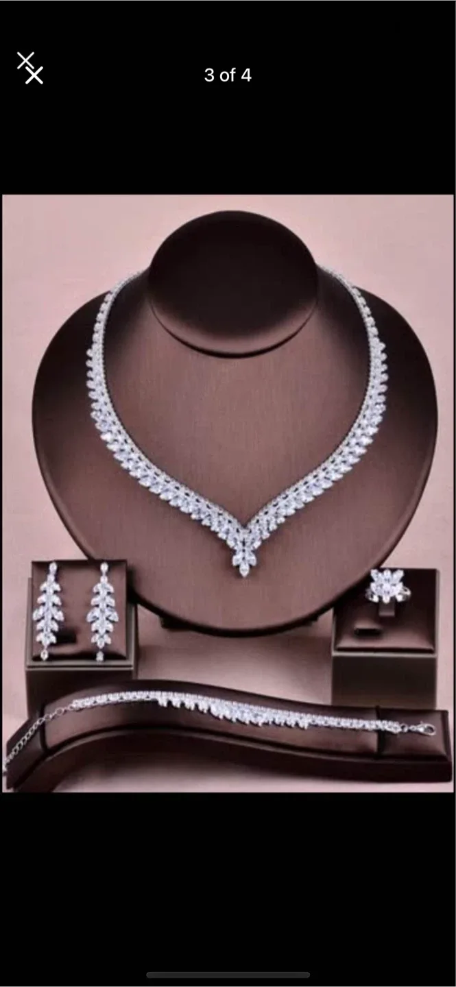 Crystal Wedding Jewellery Set - New