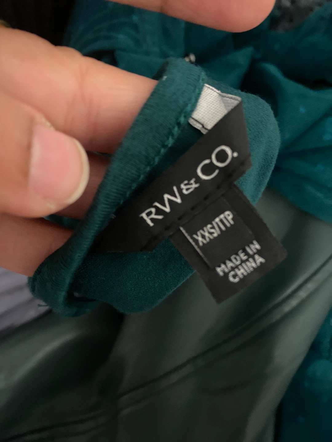 RW&Co Green Blouse - Size XXS - photo 4