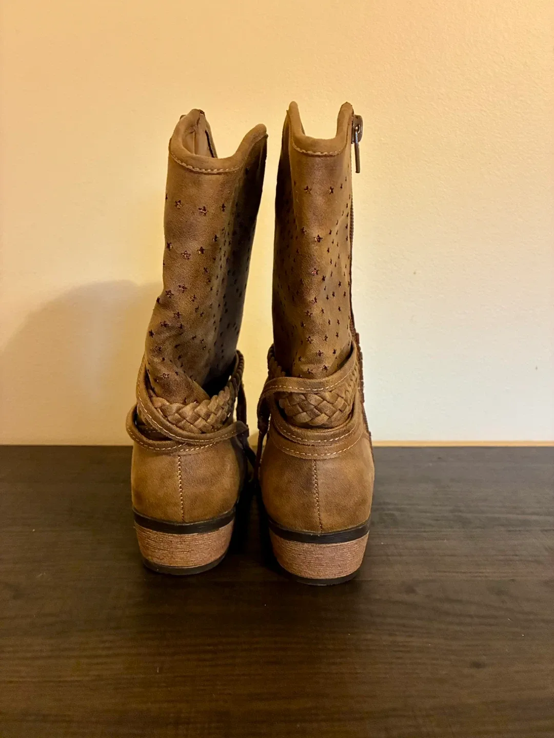 Brown Western Style Boots - Size 2M image indicator(6)