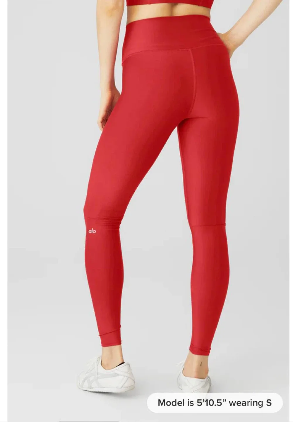 ALO Yoga 7/8 High-Waist Airbrush Legging - Red, Size S