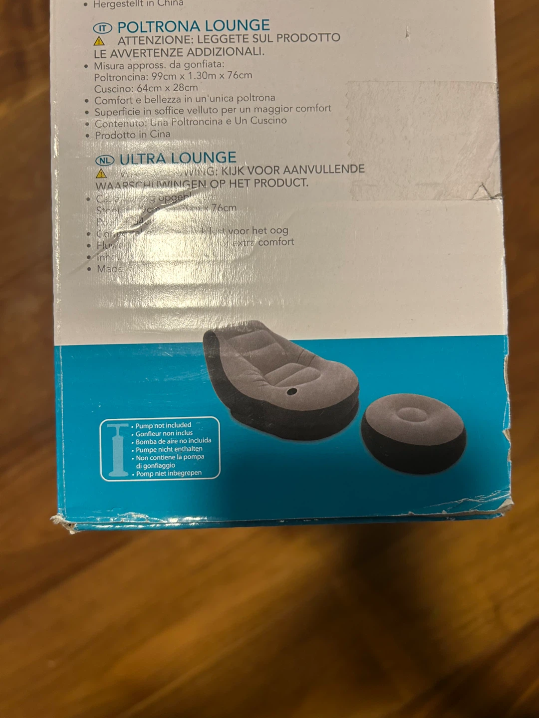 Intex Ultra Lounge Inflatable Chair with Ottoman - photo 3