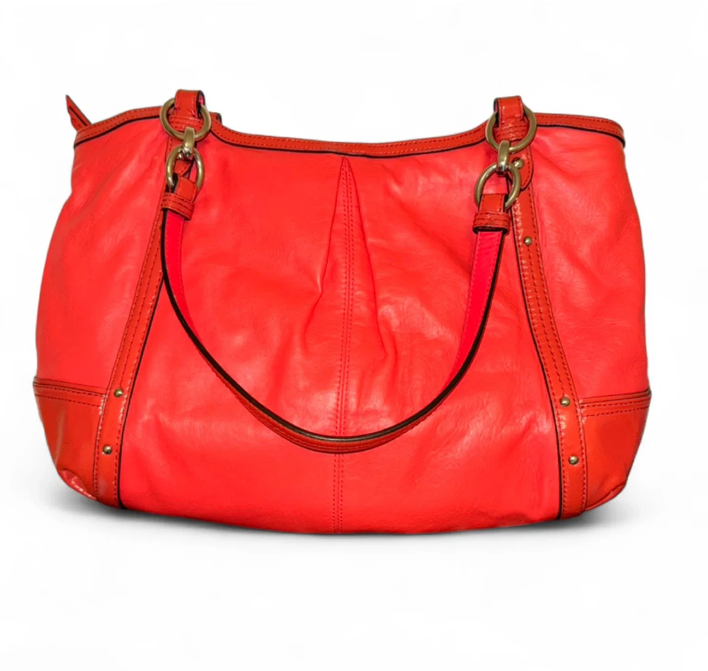 NWOT Vintage Coach Alexandra Red Leather Purse image indicator(2)