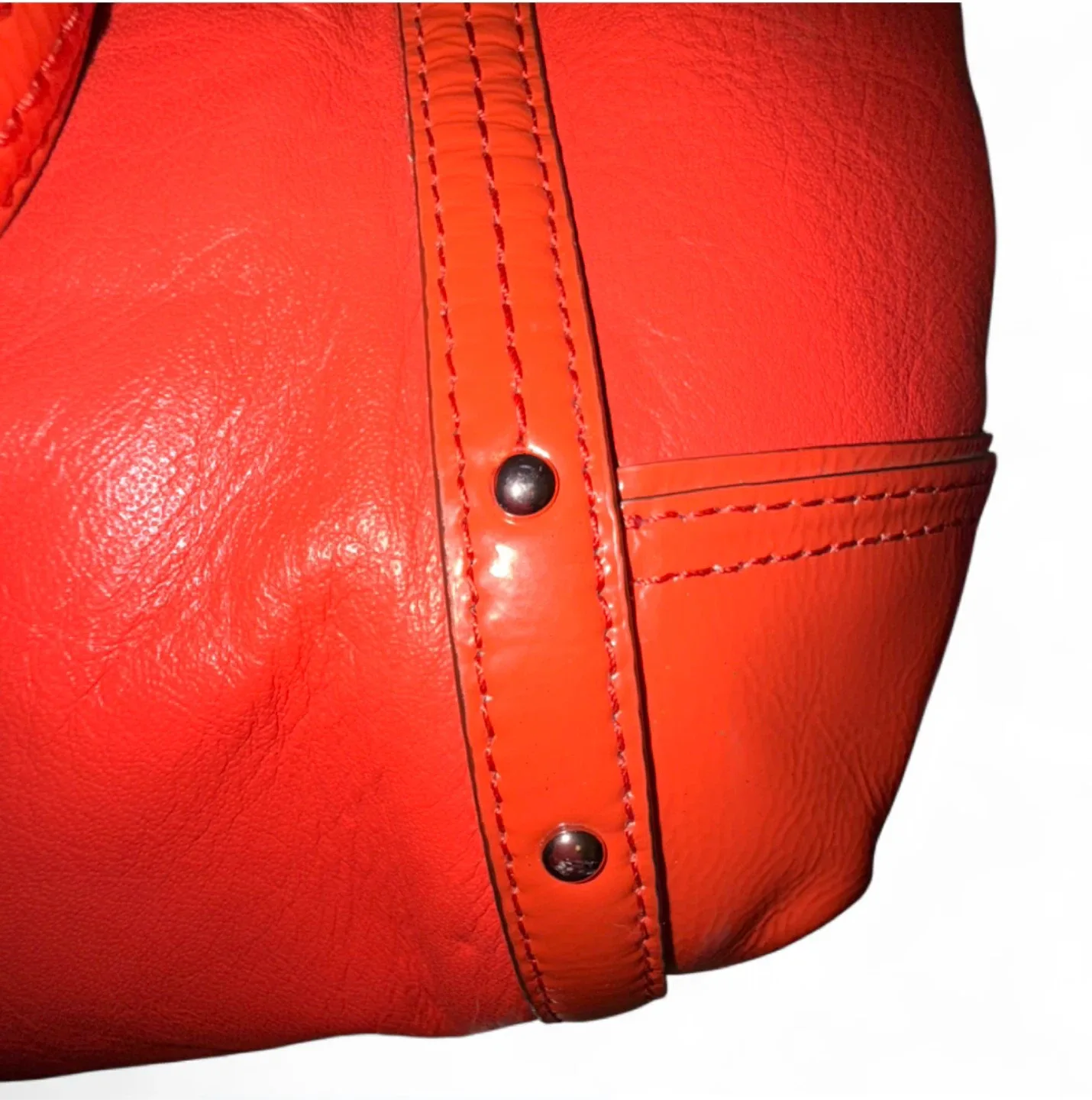 NWOT Vintage Coach Alexandra Red Leather Purse image indicator(6)