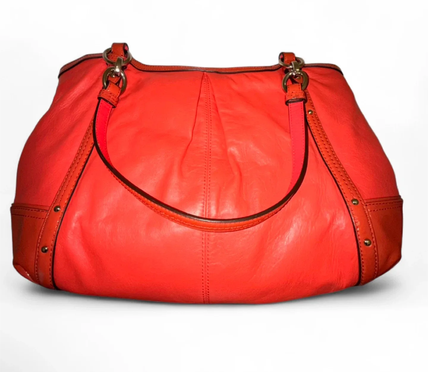 NWOT Vintage Coach Alexandra Red Leather Purse image indicator(8)