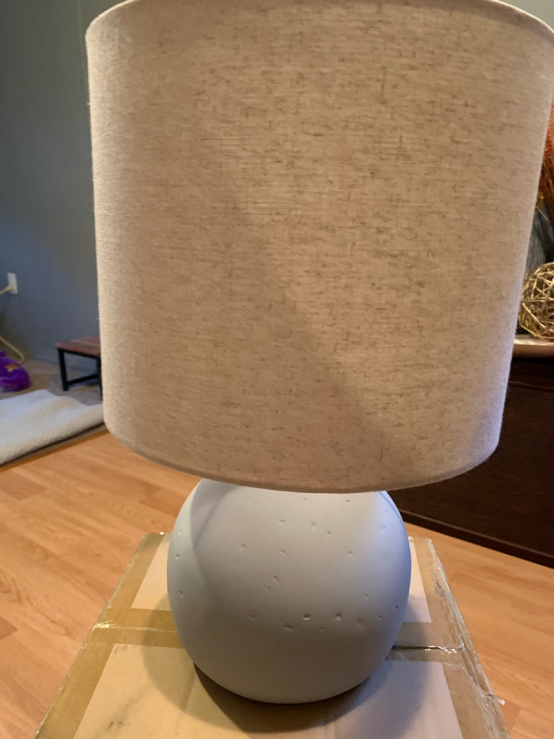 Stone & Beam Industrial Decor Round Concrete Table Desk Lamp - photo 2