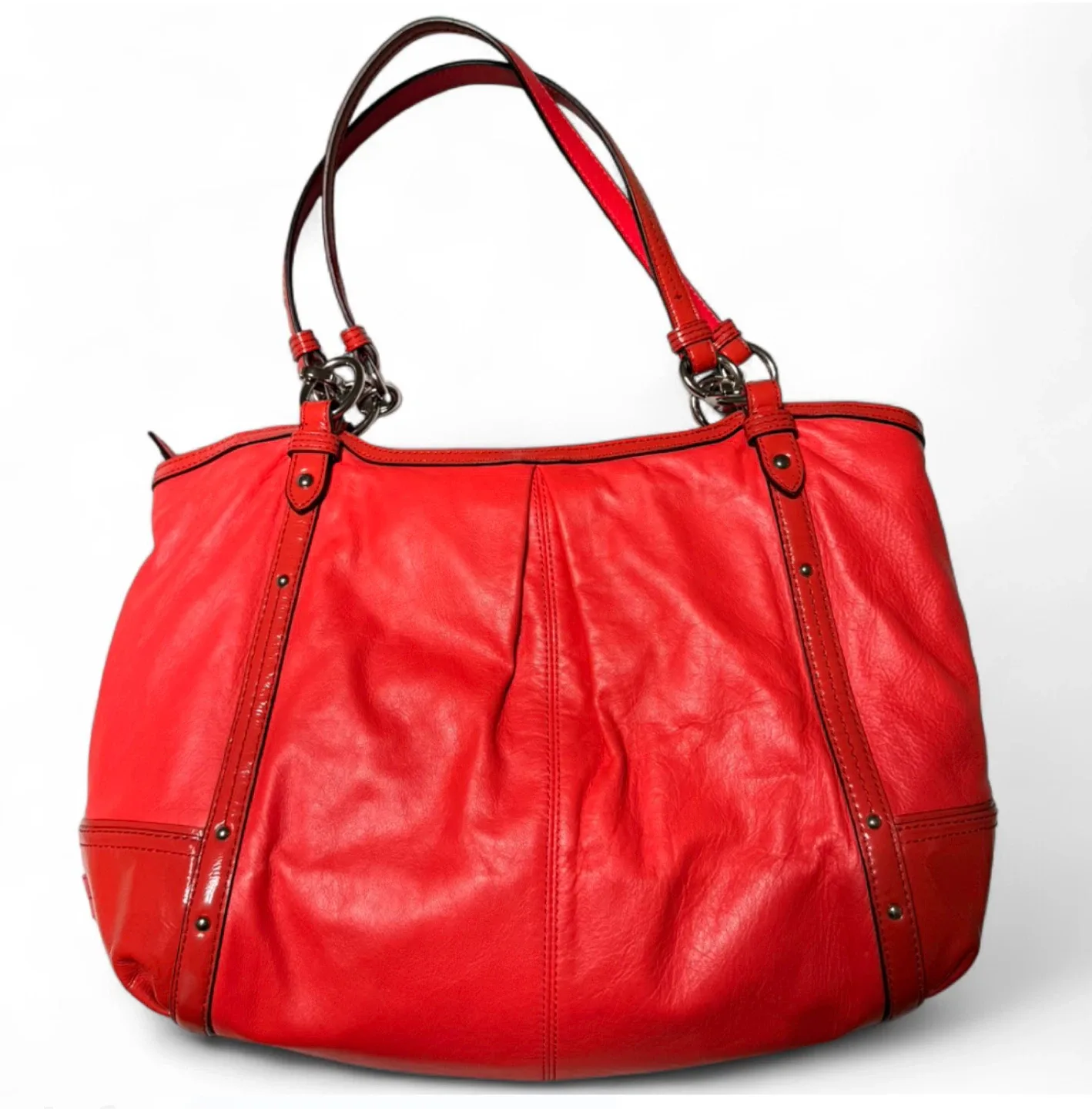 NWOT Vintage Coach Alexandra Red Leather Purse thumbnail