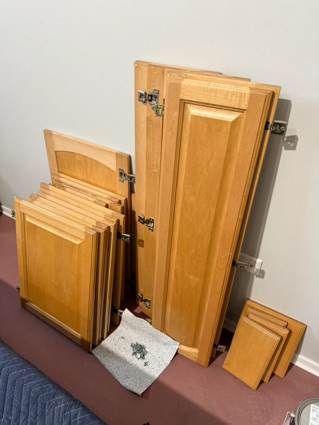 Kitchen Door Covers & Hardware ONLY with Granite Countertop