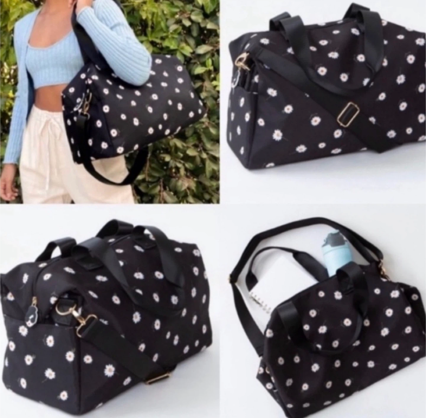 NWOT Alice + Olivia Floral Daisy Weekender Duffle Bag - photo 3