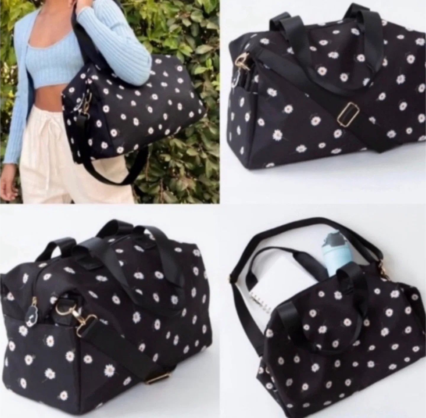 NWOT Alice + Olivia Floral Daisy Weekender Duffle Bag image indicator(3)