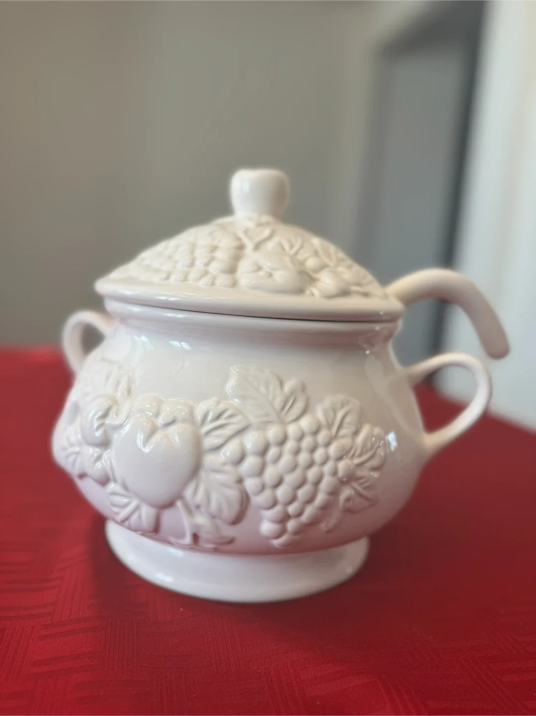 Vintage Ceramic Soup Tureen with Lid