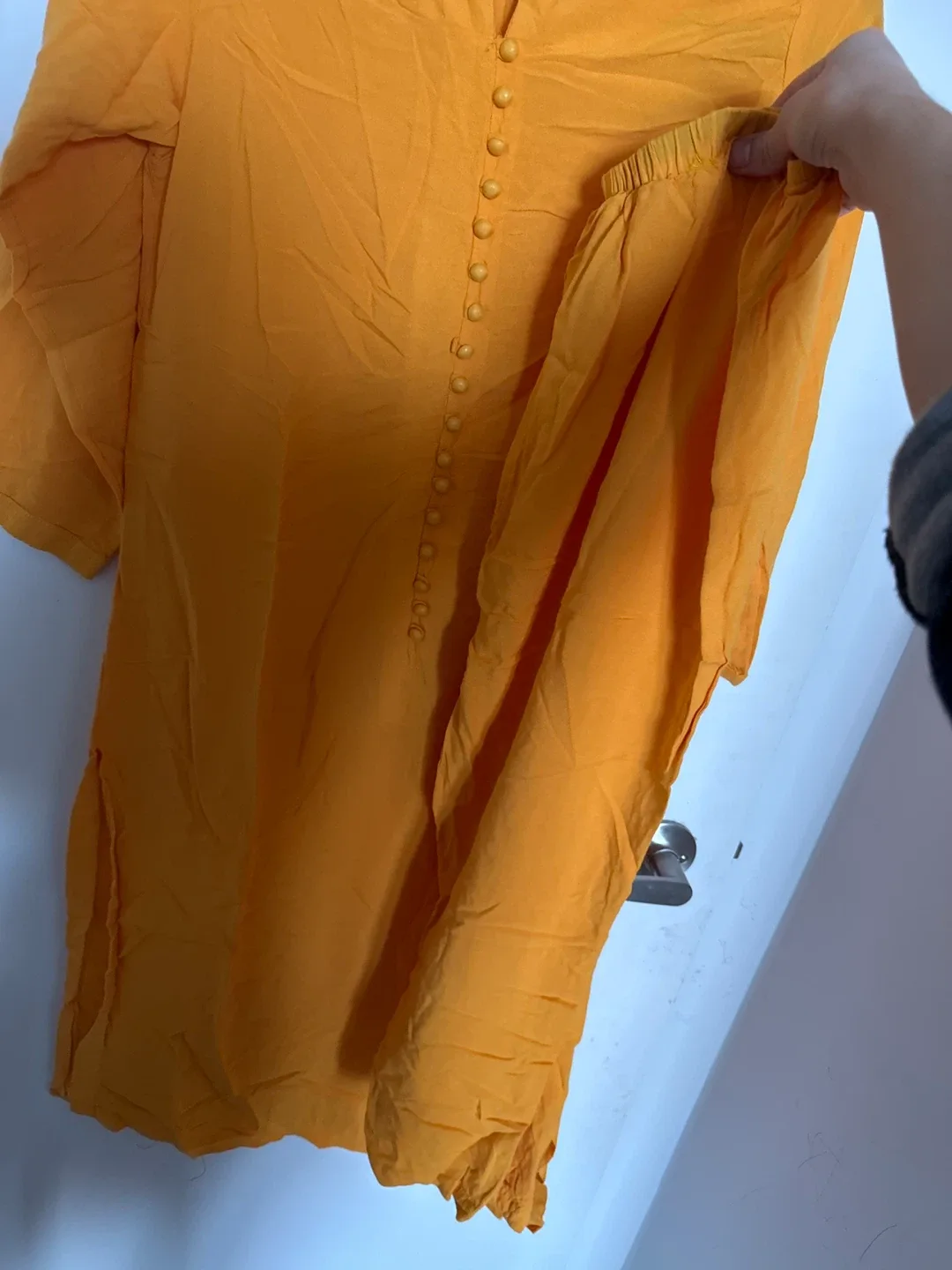 Orange Kurti Dress image indicator(3)