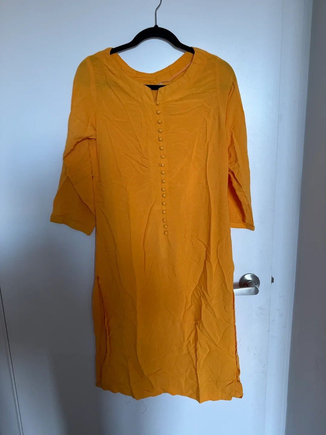 Orange Kurti Dress image indicator(2)