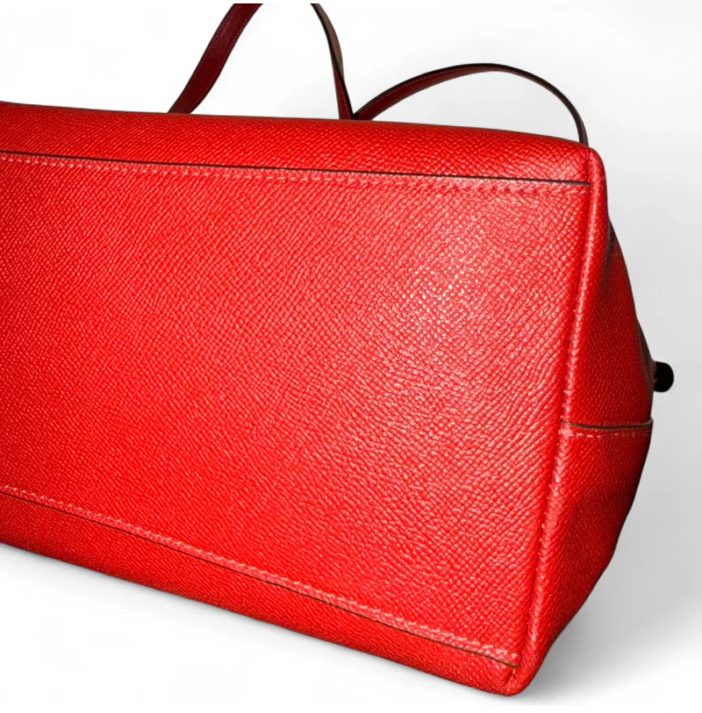 NWOT Coach Red Leather Gallery Tote Bag Purse image indicator(7)