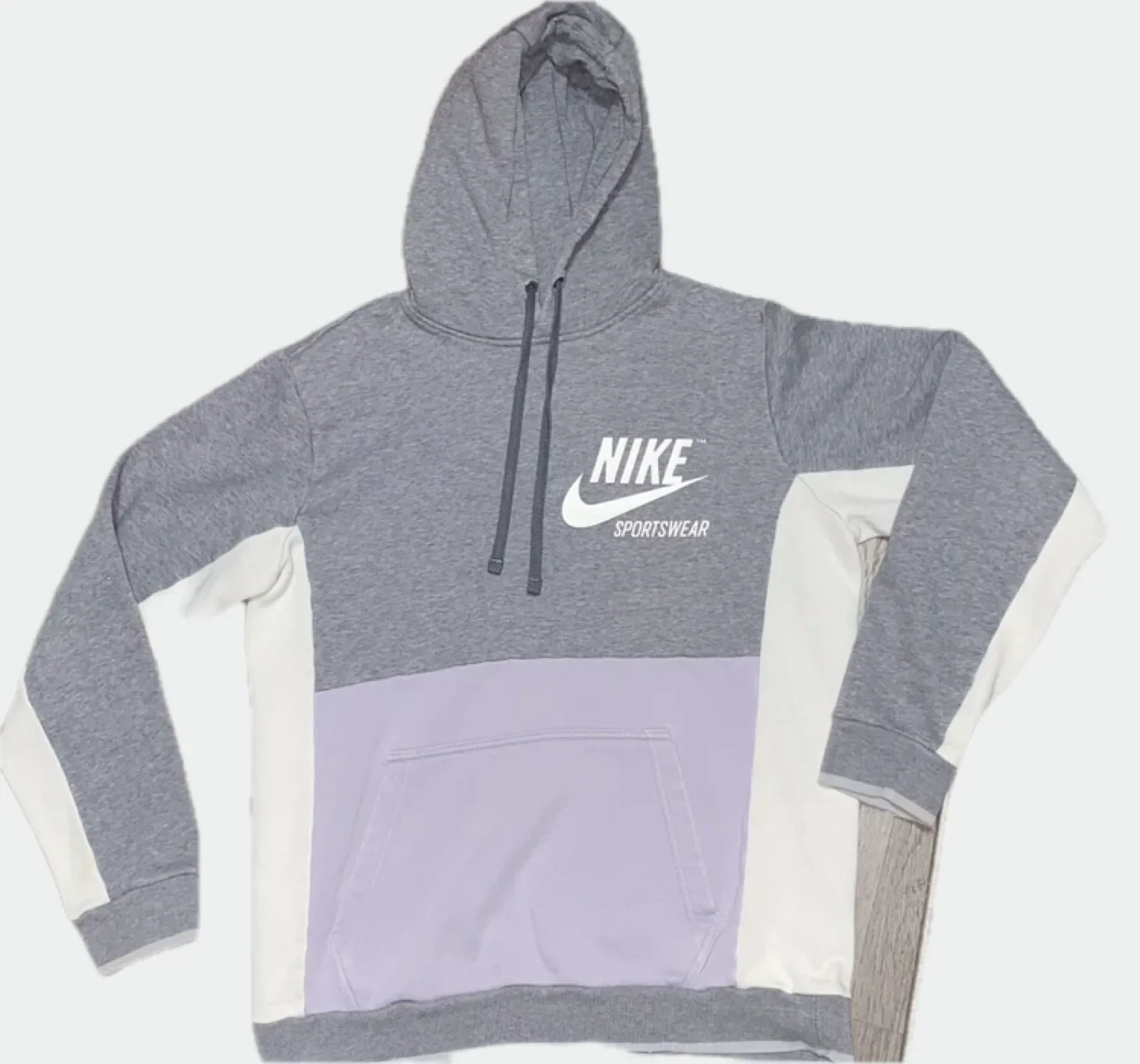 Nike Sportswear Hoodie - Grey/Purple/White