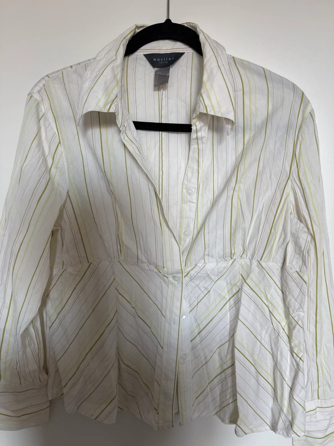 Mantes Petite Striped Blouse - Size L image indicator(2)