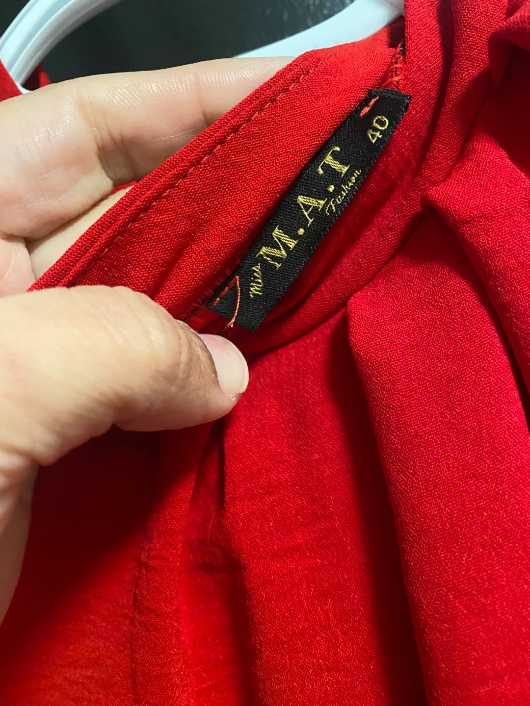 New (Unused ) M.A.T Fashion Red Dress, Size 40 - photo 3