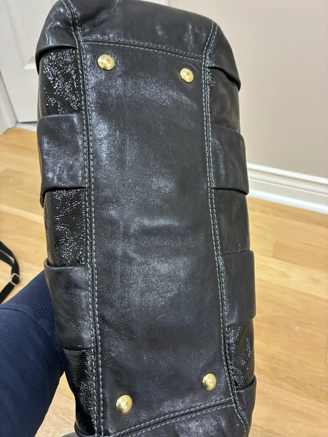 NWOT Coach Black Leather Handbag - photo 3