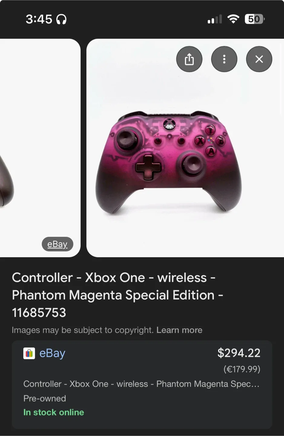Xbox One Wireless Phantom Magenta Special Edition Controller image indicator(2)
