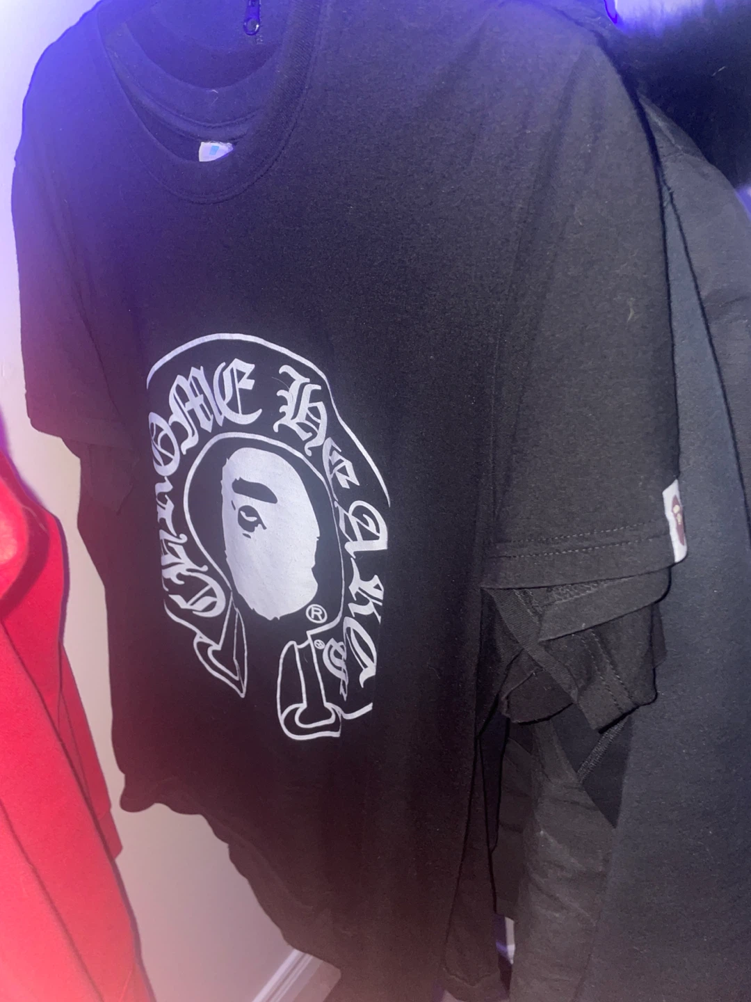BAPE Chrome Hearts Black T-Shirt