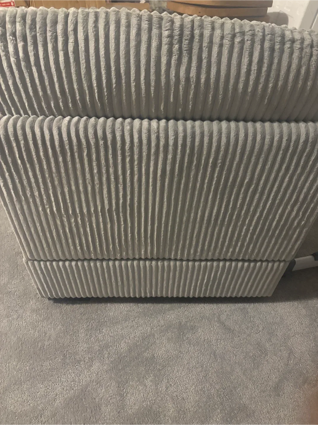 Grey Corduroy Armchair- AS IS image indicator(6)