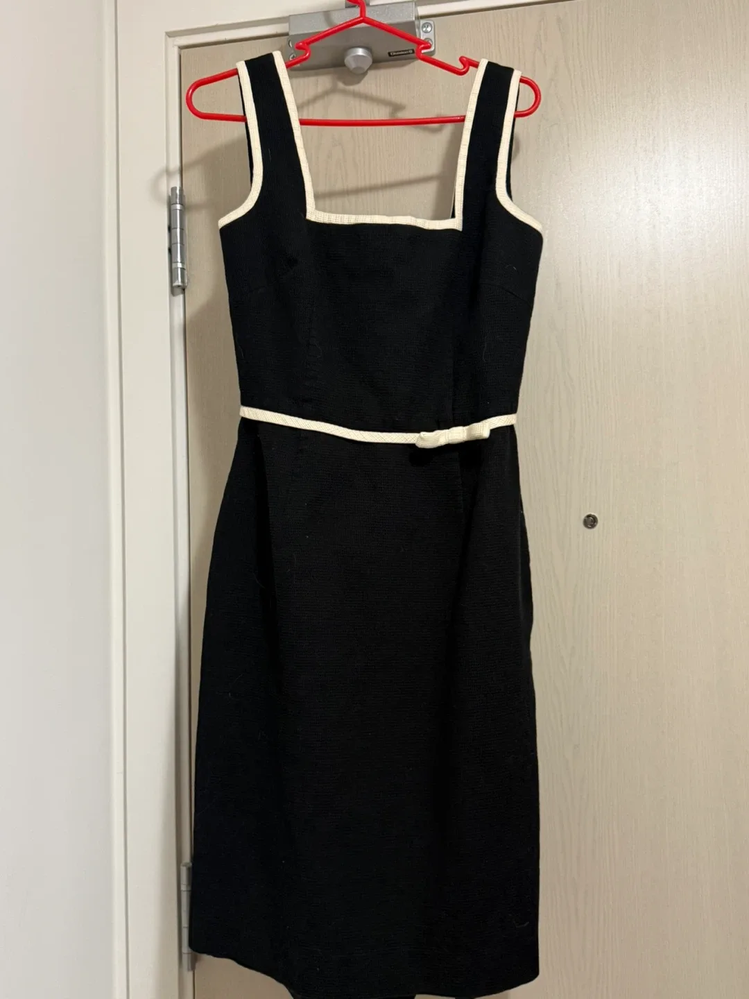 Black Dress with White Trim