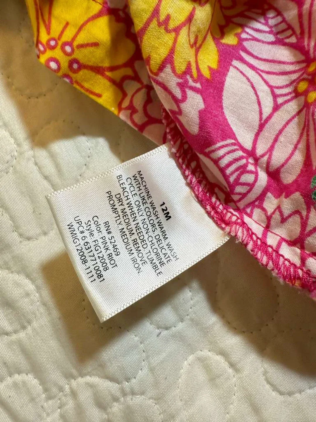 Pink Floral Baby Dress - 12M image indicator(2)