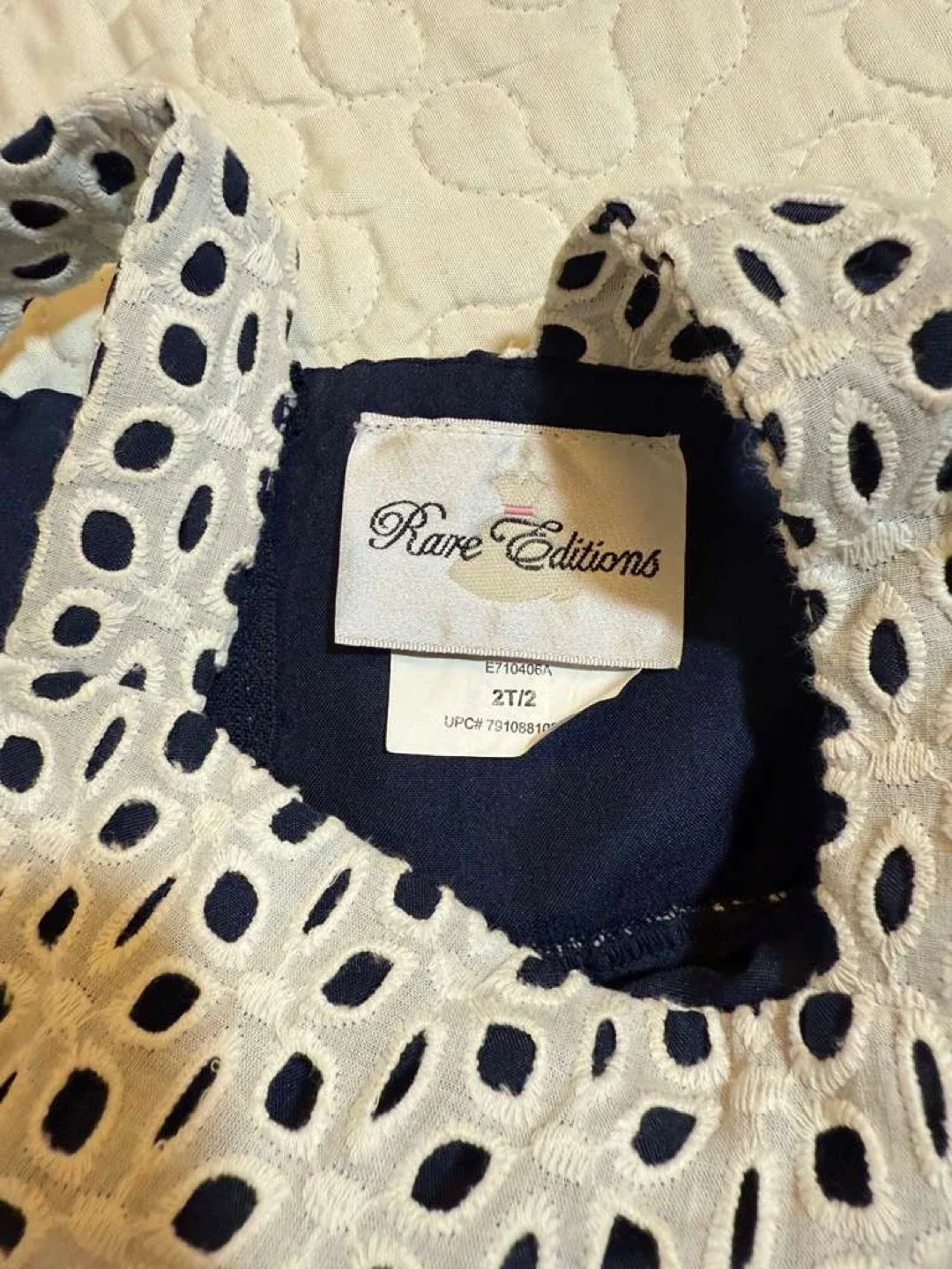 Rare Editions White Eyelet Dress - Size 2T