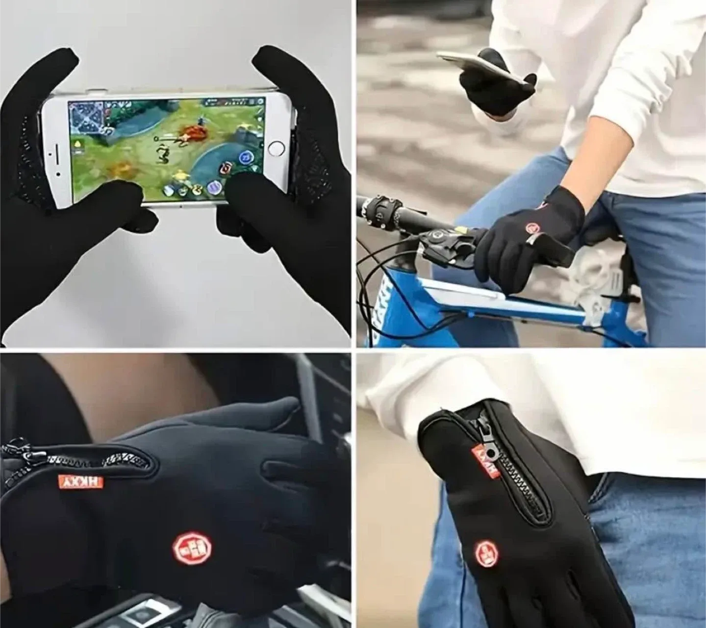 HKXY Winter Gloves - Touchscreen Compatible image indicator(4)