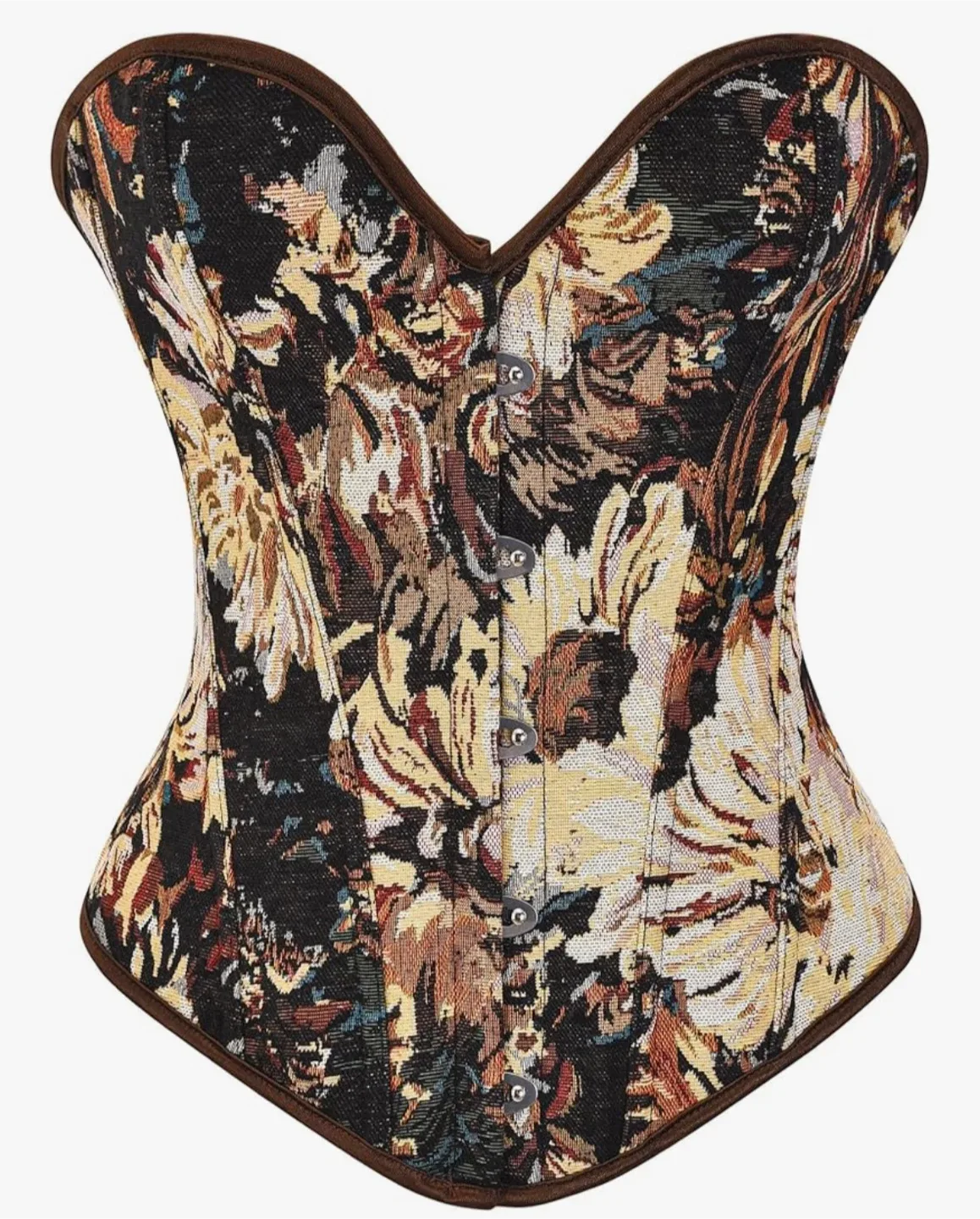 Floral Tapestry Corset Top