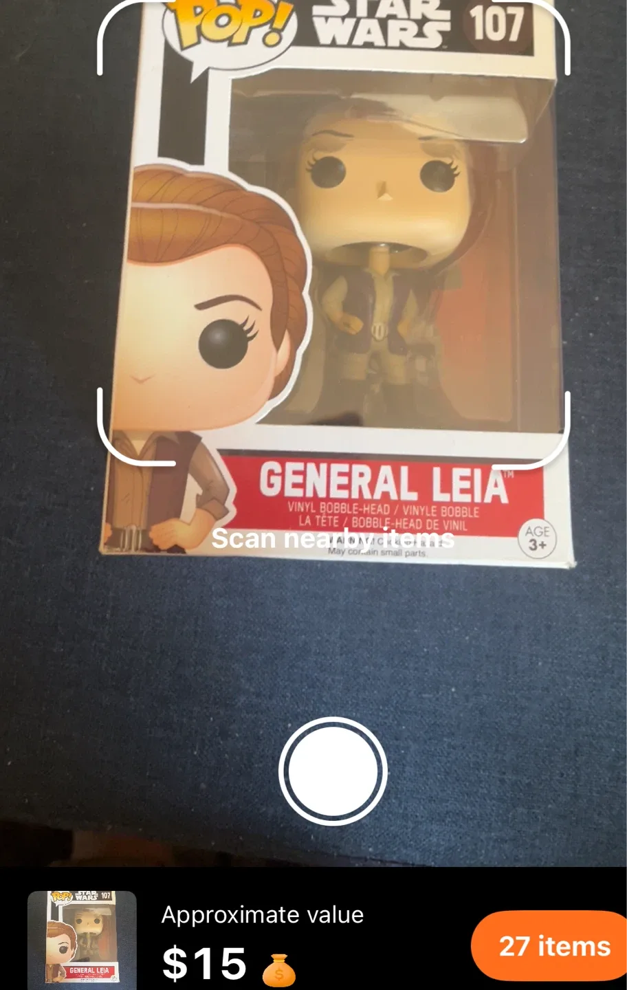 Funko Pop! Star Wars 107 - General Leia image indicator(2)