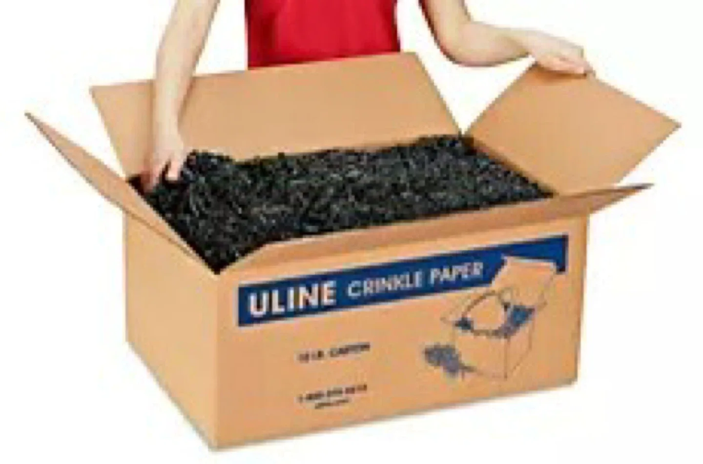 8lb Box of Shredded Black Crinkle Paper image indicator(5)