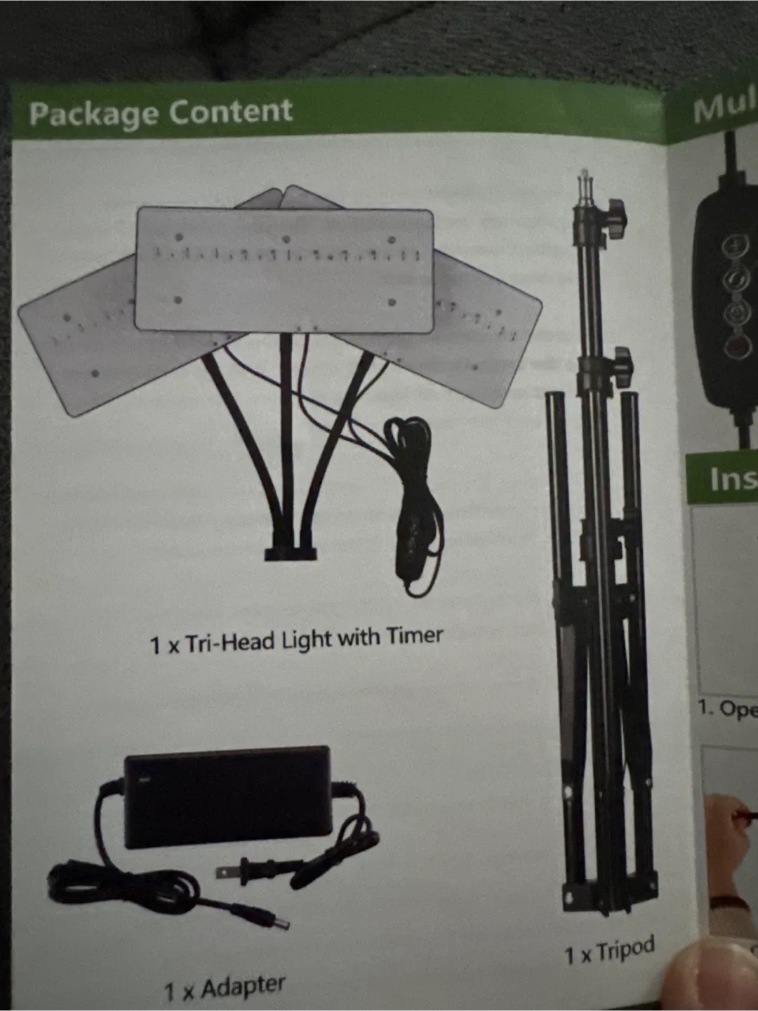 LBW LED Floor Grow Light with Tripod image indicator(2)