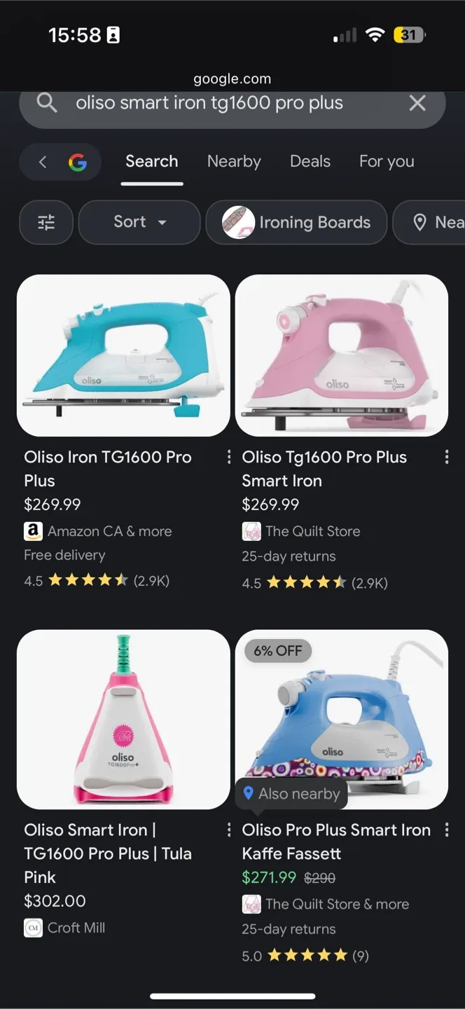 *New* $305 Oliso Smart Iron TG1600ProPlus image indicator(7)