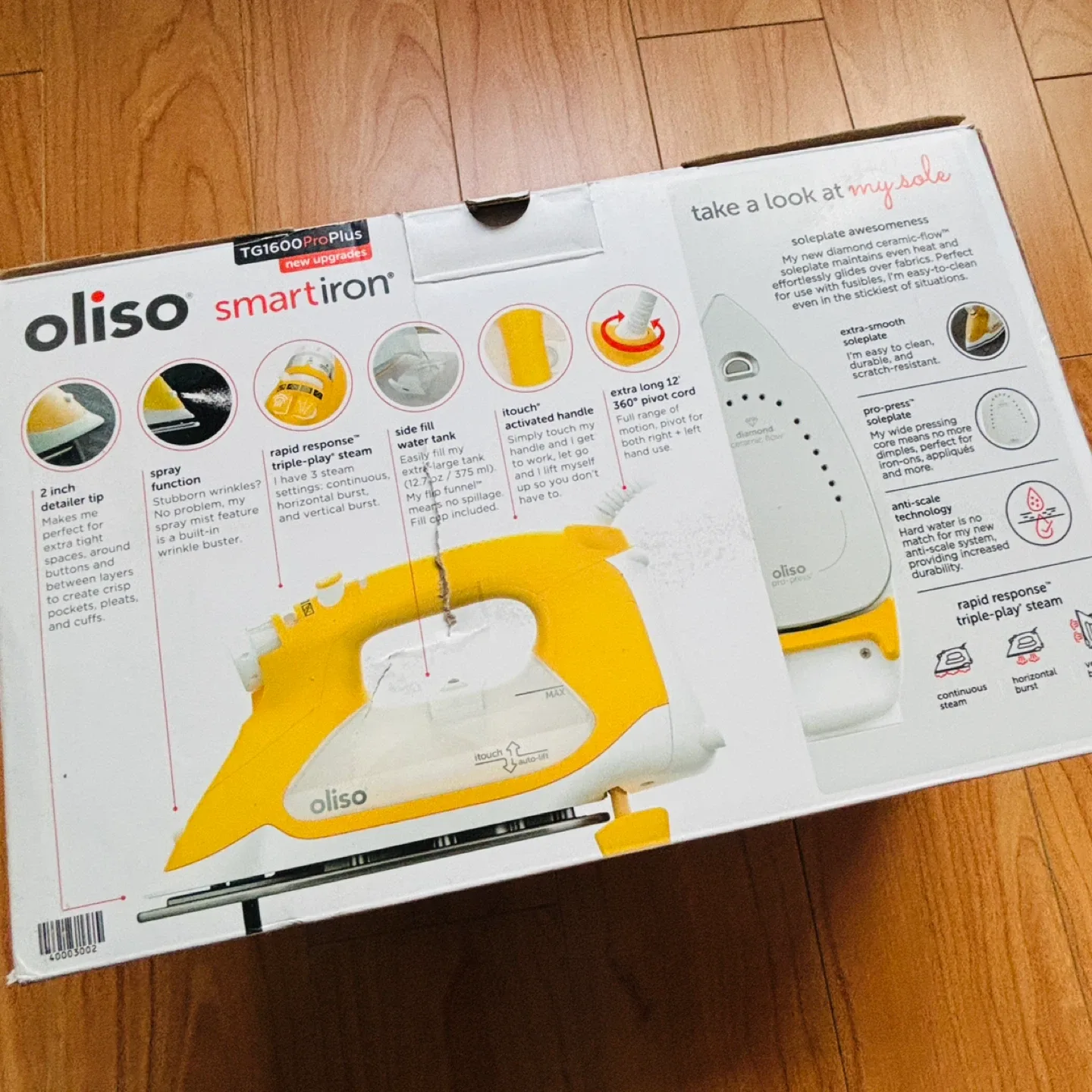 *New* $305 Oliso Smart Iron TG1600ProPlus image indicator(6)