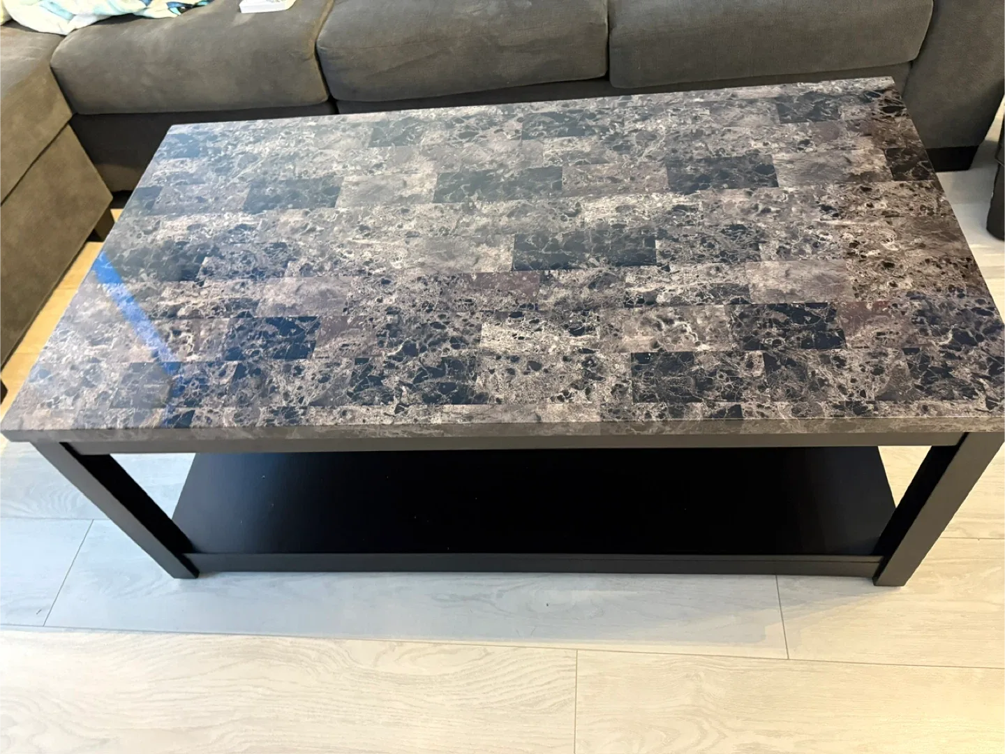Lift Top Coffee Table - Black Frame