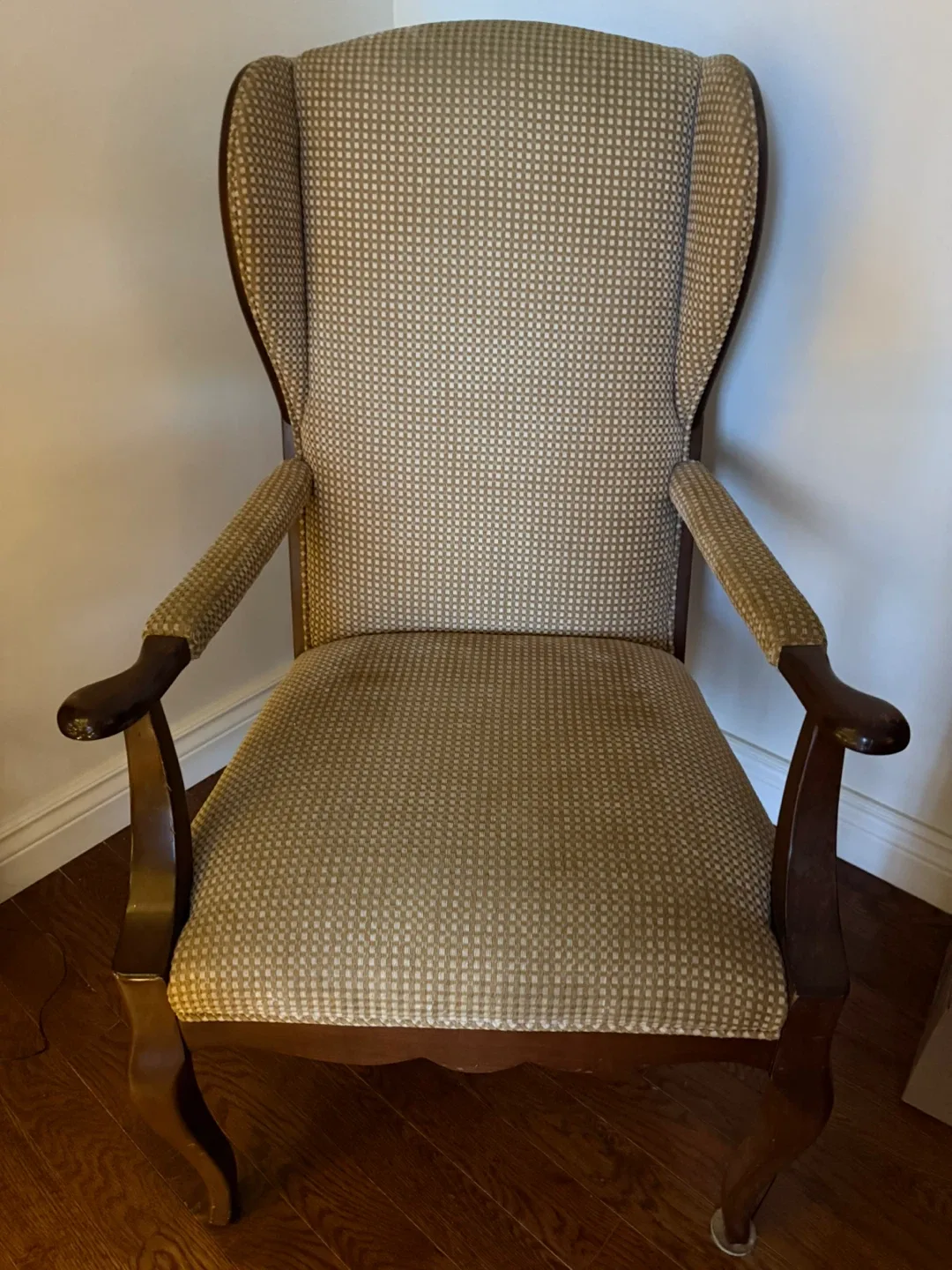Wingback Armchair - Neutral Pattern - pair image indicator(2)