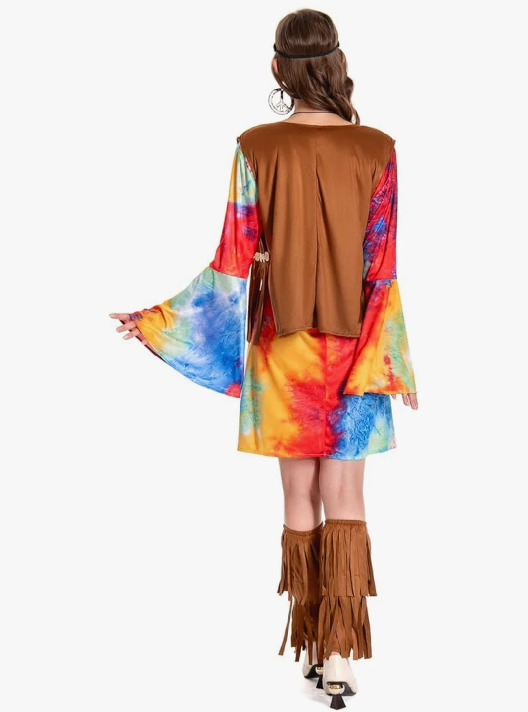 Groovy Hippie Adult Costume - New - photo 3