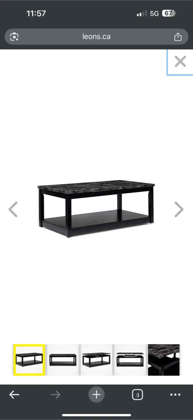 Lift Top Coffee Table - Black Frame image indicator(6)