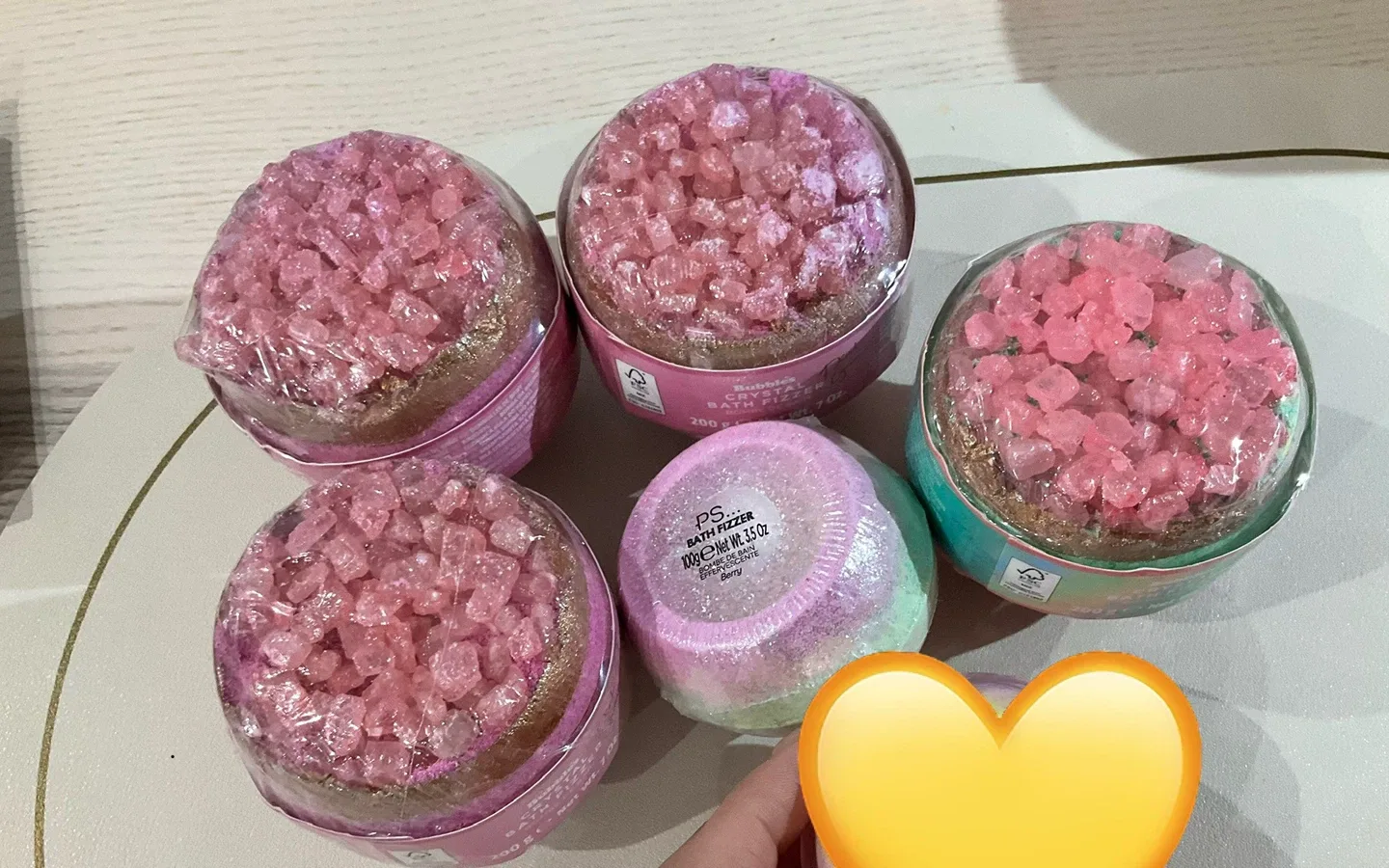 Crystal fizzy Bath Bomb