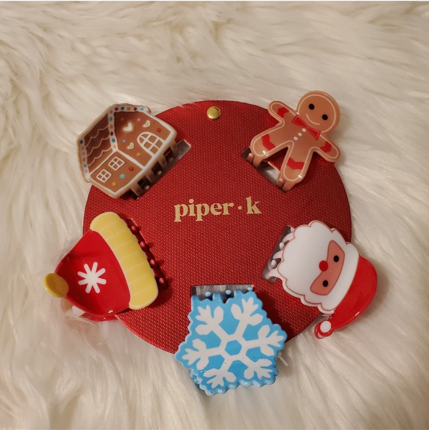 Piper.K Christmas Hair Clips - Set of 5