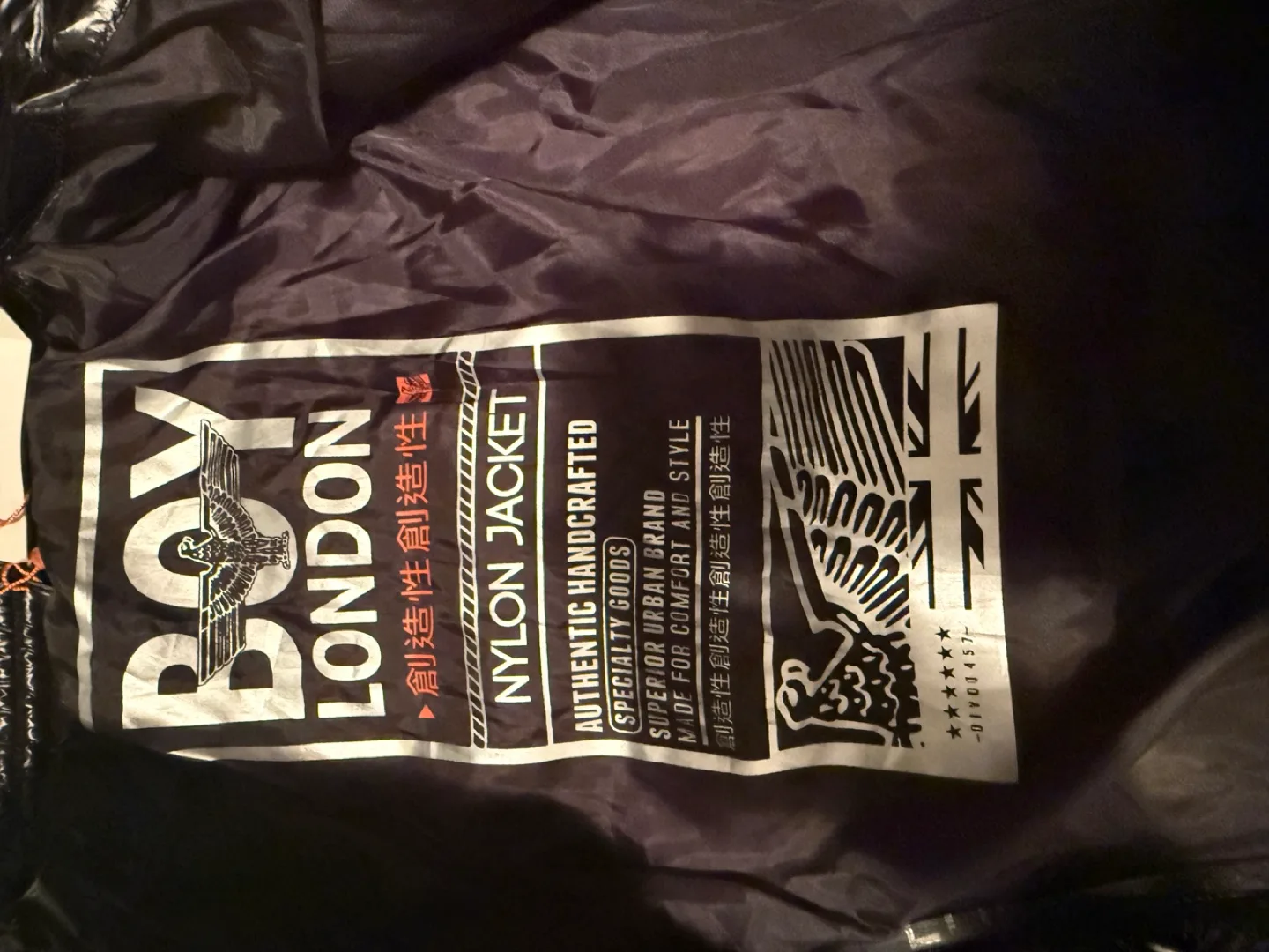 Boy London Black Nylon Jacket -size S image indicator(4)